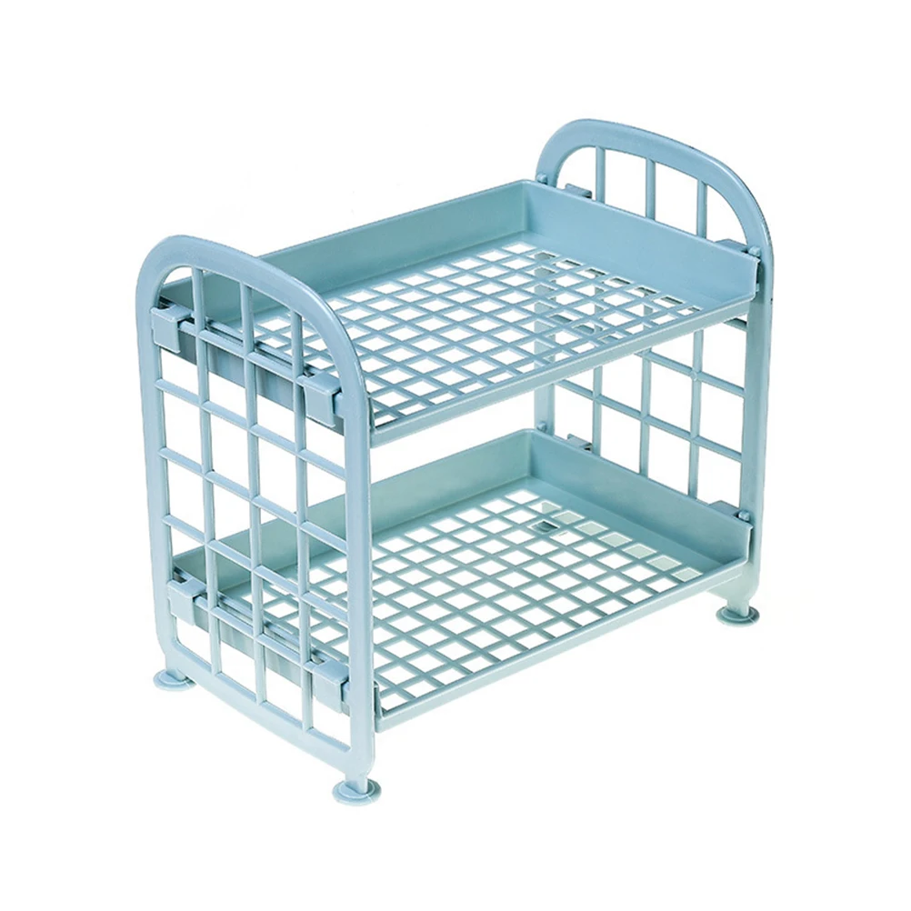 2 Pcs Double Shelf Storage Rack Shelves Vegetables Fruit Bathroom Kitchen Desktop
2 Pcs Double Shelf Storage Rack Shelves Vegetables Fruit Bathroom Kitchen Desktop