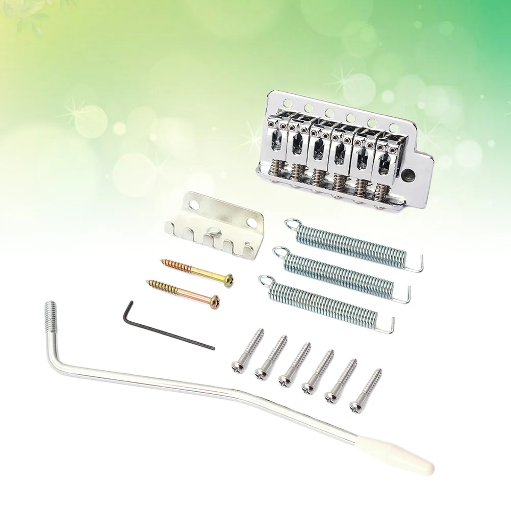 Guitar Bridge Kit 6 String Flat St Saddle Single Tremolo System For Electric Guitar Right Handed Silver Accessories Instrument
Guitar Bridge Kit 6 String Flat St Saddle Single Tremolo System For Electric Guitar Right Handed Silver Accessories Instrument