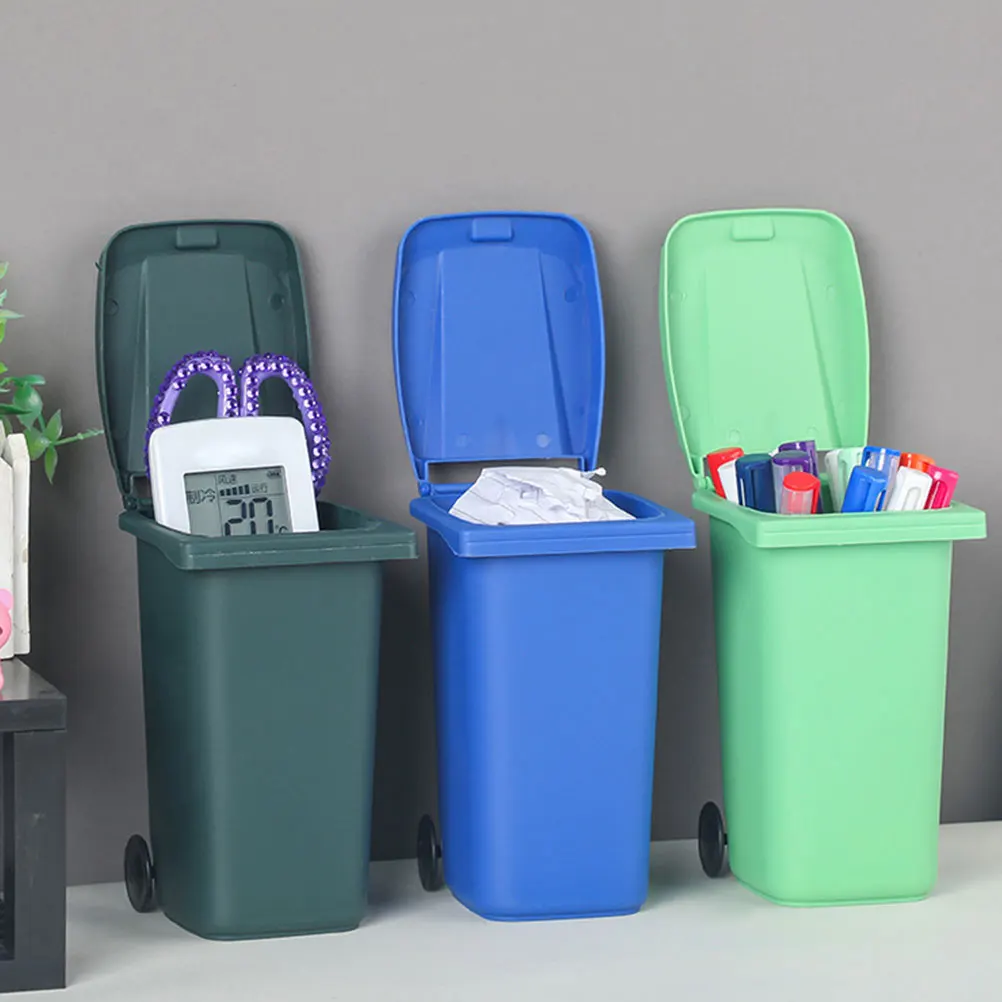 3pcs Desktop Storage Bucket Mini Waste Can with Lid Office Home Use Small Trash Container Plastic Desk Organizer
3pcs Desktop Storage Bucket Mini Waste Can with Lid Office Home Use Small Trash Container Plastic Desk Organizer