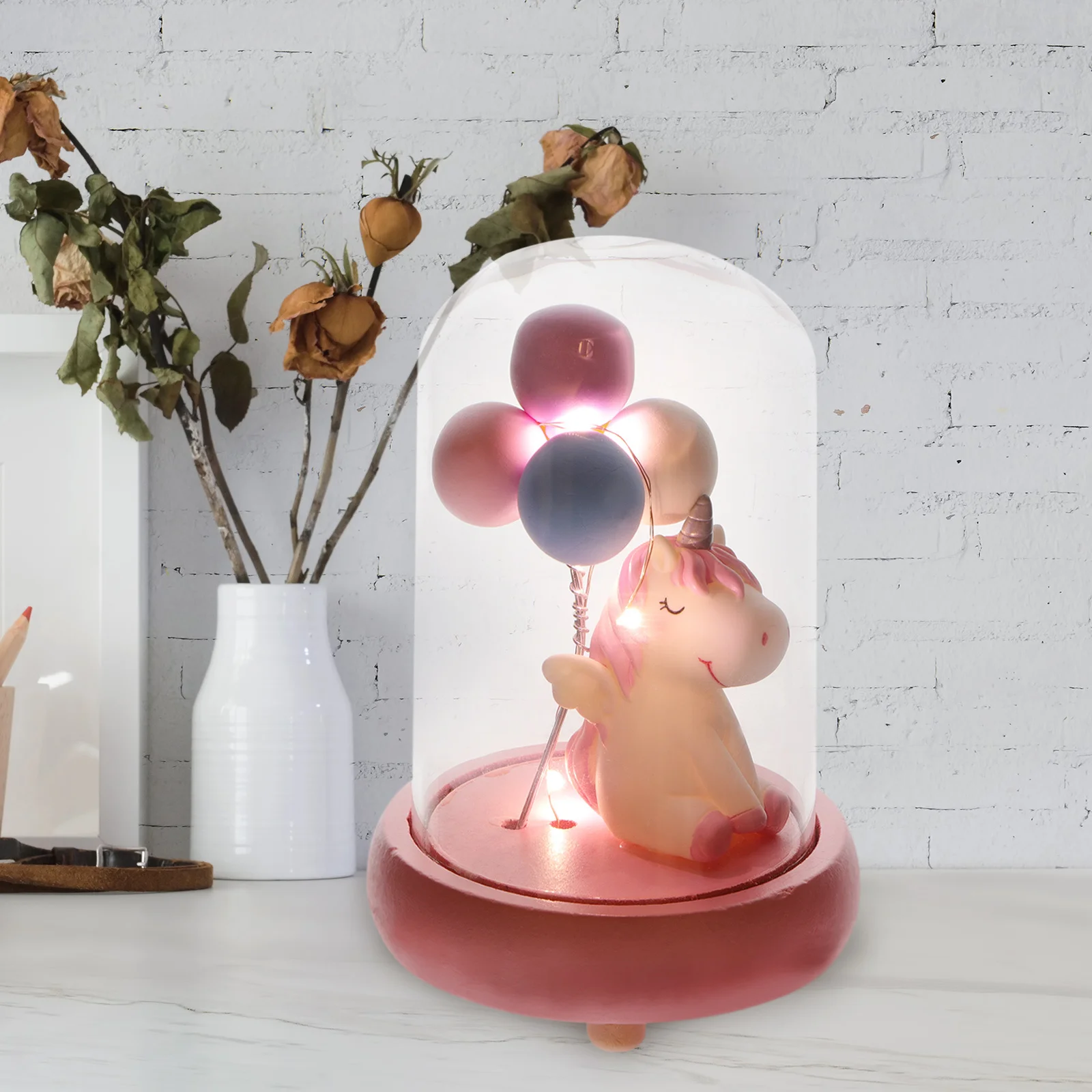 1 pc Unicorn Night Lamp Creative Desktop Decoration Lovely Bedside Light For Kids Children'S Day Gift Scene Layout Lamp
1 pc Unicorn Night Lamp Creative Desktop Decoration Lovely Bedside Light For Kids Children'S Day Gift Scene Layout Lamp