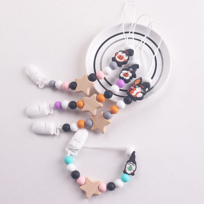 Halloween Dummy Chain Infant Silicone Pacifier Clips Pumpkin Teething Holder Baby Shower Gift
Halloween Dummy Chain Infant Silicone Pacifier Clips Pumpkin Teething Holder Baby Shower Gift
