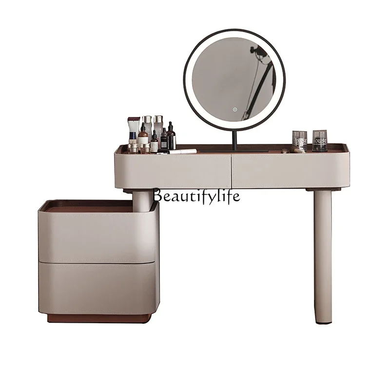 ls 42Italian minimalist solid wood saddle leather retractable dresser makeup table
ls 42Italian minimalist solid wood saddle leather retractable dresser makeup table