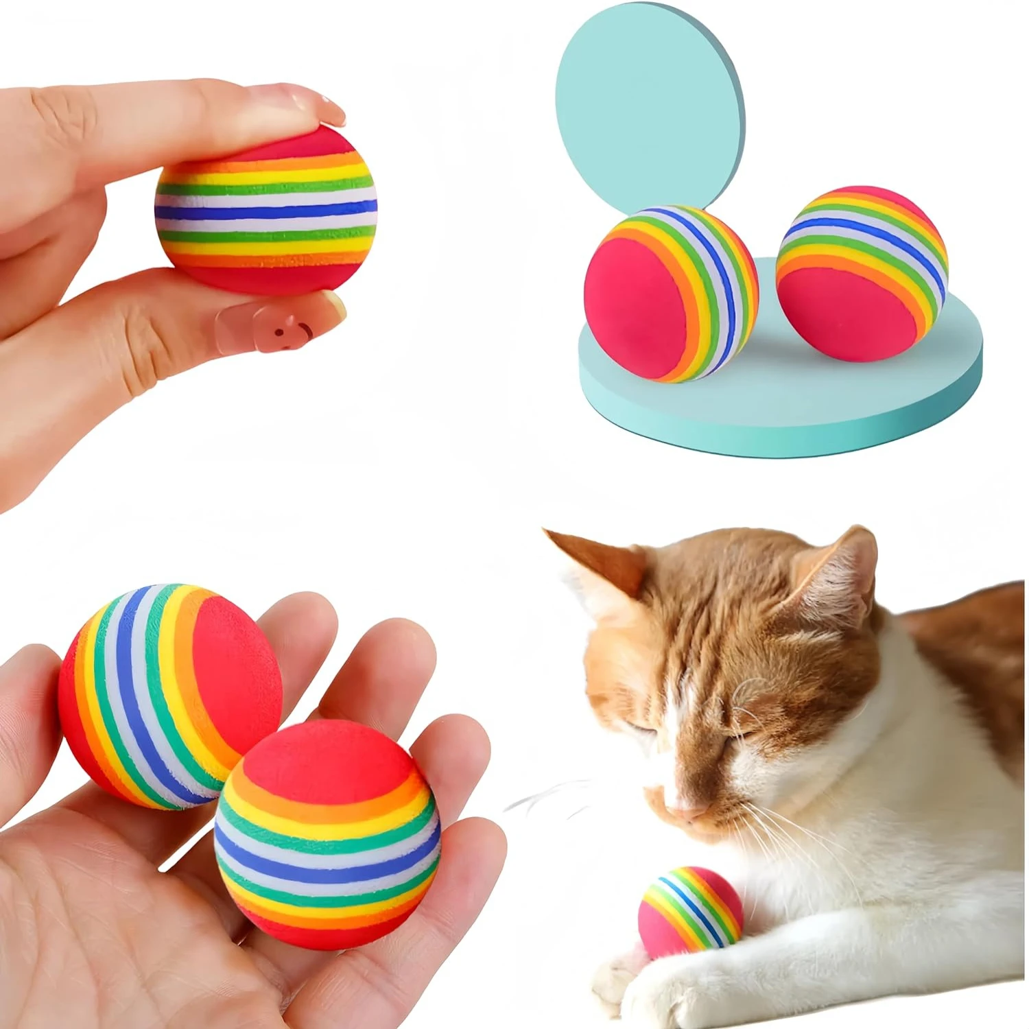 Interactive Soft Foam Pet Toy Balls Set of 10 - Engaging and Playful for Dogs and Kittens. Endless Indoor Fun with Quiet 35mm Di
Interactive Soft Foam Pet Toy Balls Set of 10 - Engaging and Playful for Dogs and Kittens. Endless Indoor Fun with Quiet 35mm Di