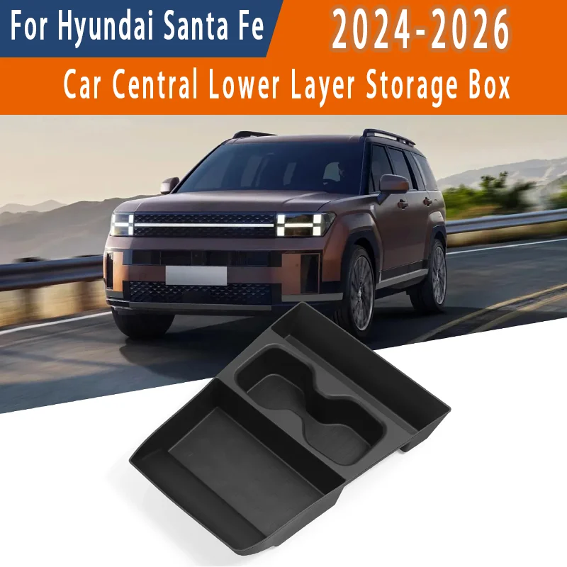 Для Hyundai Santa Fe 2024 2025 2026 Автомобильный центральный нижний слой ящик для хранения подстаканник TPE органайзер лоток аксессуары для уборки
Для Hyundai Santa Fe 2024 2025 2026 Автомобильный центральный нижний слой ящик для хранения подстаканник TPE органайзер лоток аксессуары для уборки