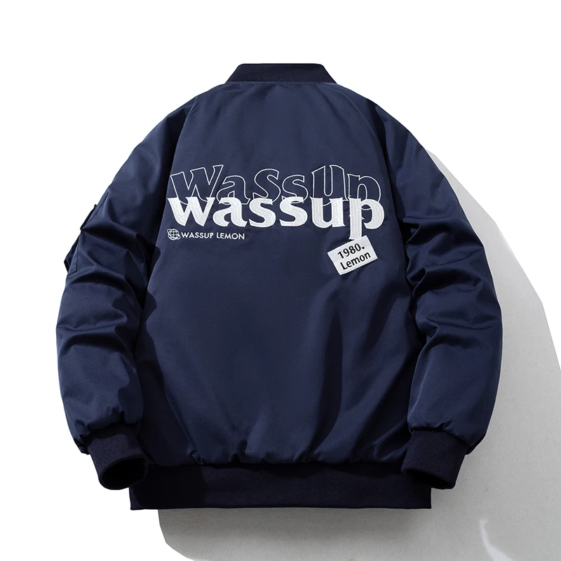 Wassup Lemon Men's Thiened Cotton Jaet American Sle Autumn Winter Loose Pilot Jaet Youth Trendy Long Sve Coat
Wassup Lemon Men's Thiened Cotton Jaet American Sle Autumn Winter Loose Pilot Jaet Youth Trendy Long Sve Coat