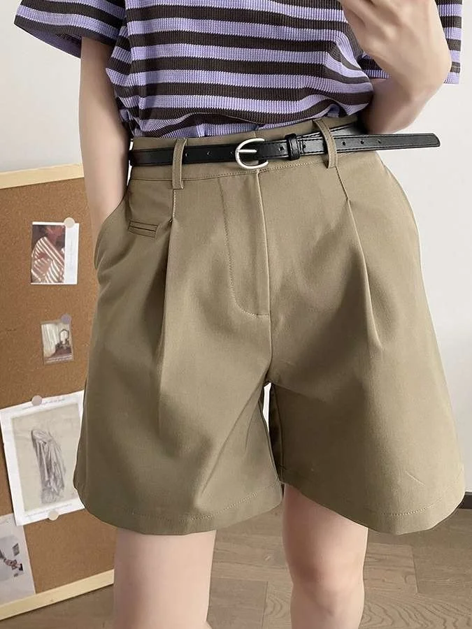 High Waist Casual Suit orts for Women Summer New Sle Loose Fit Cleanfit PVC Polyester Fiber mid Low Waist Spring Collection
High Waist Casual Suit orts for Women Summer New Sle Loose Fit Cleanfit PVC Polyester Fiber mid Low Waist Spring Collection