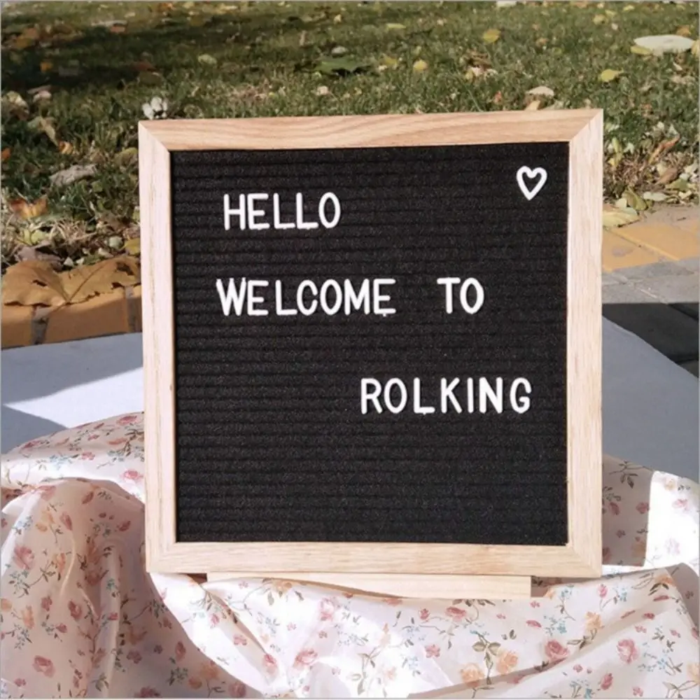 Multifunctional Wooden Letter Message Board 10x10 Inch Changeable Symbols Felt Letter Board Home Decorations Blackboard Home
Multifunctional Wooden Letter Message Board 10x10 Inch Changeable Symbols Felt Letter Board Home Decorations Blackboard Home