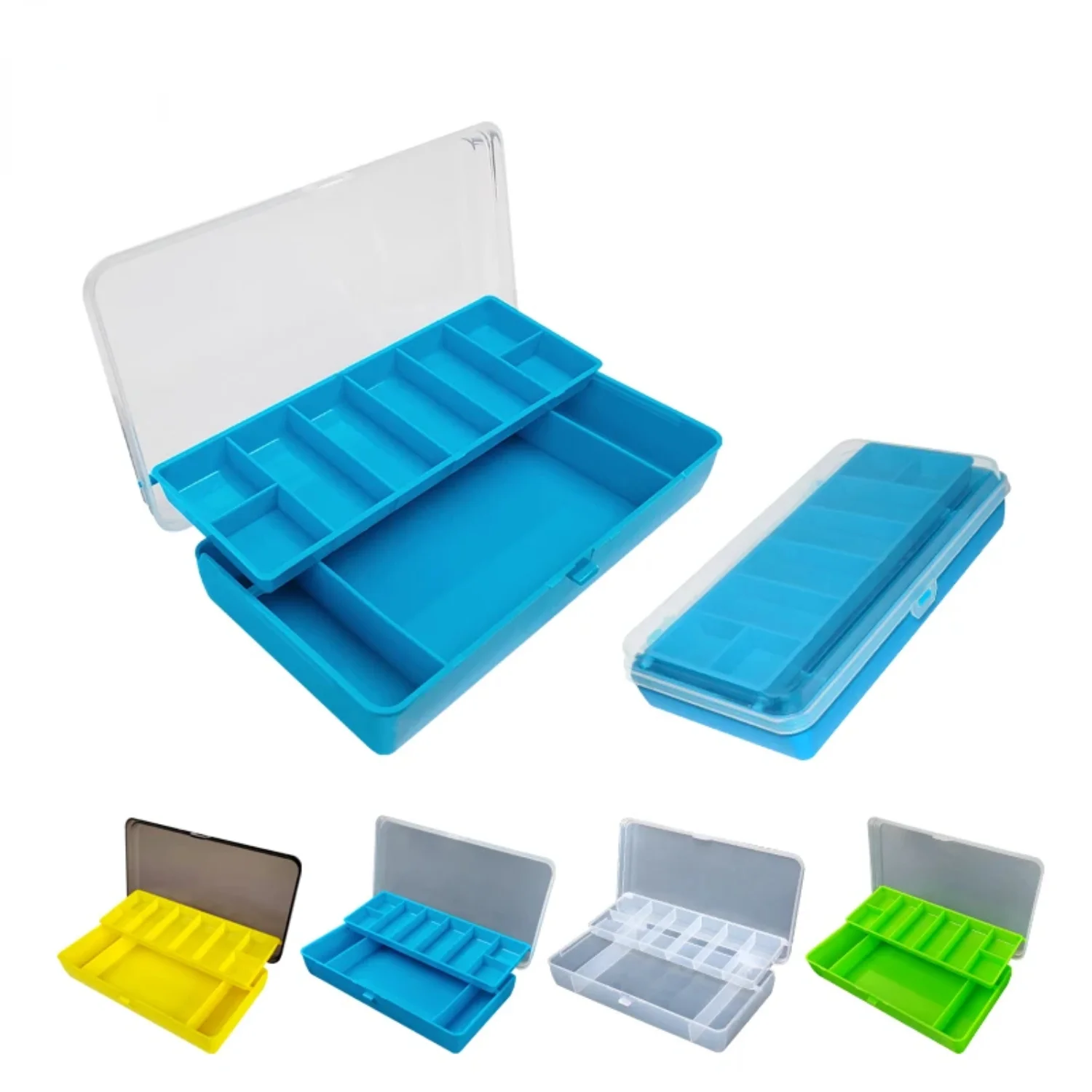 Double Layer Fishing Tackle Box Plastic Accessories Organizer Jig Spinner Hook Bait Tool Case Carp Fishing Boxes
Double Layer Fishing Tackle Box Plastic Accessories Organizer Jig Spinner Hook Bait Tool Case Carp Fishing Boxes