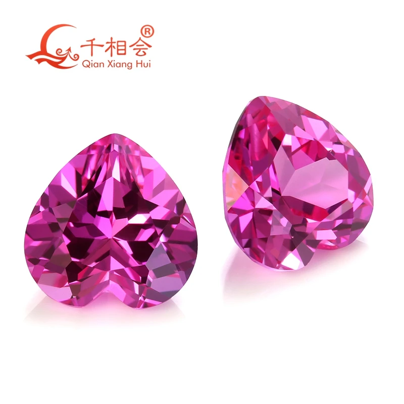 light and dark Pink color ruby cournudm 4mm to 15mm heart shape natural cut artificial loose gem stone
light and dark Pink color ruby cournudm 4mm to 15mm heart shape natural cut artificial loose gem stone