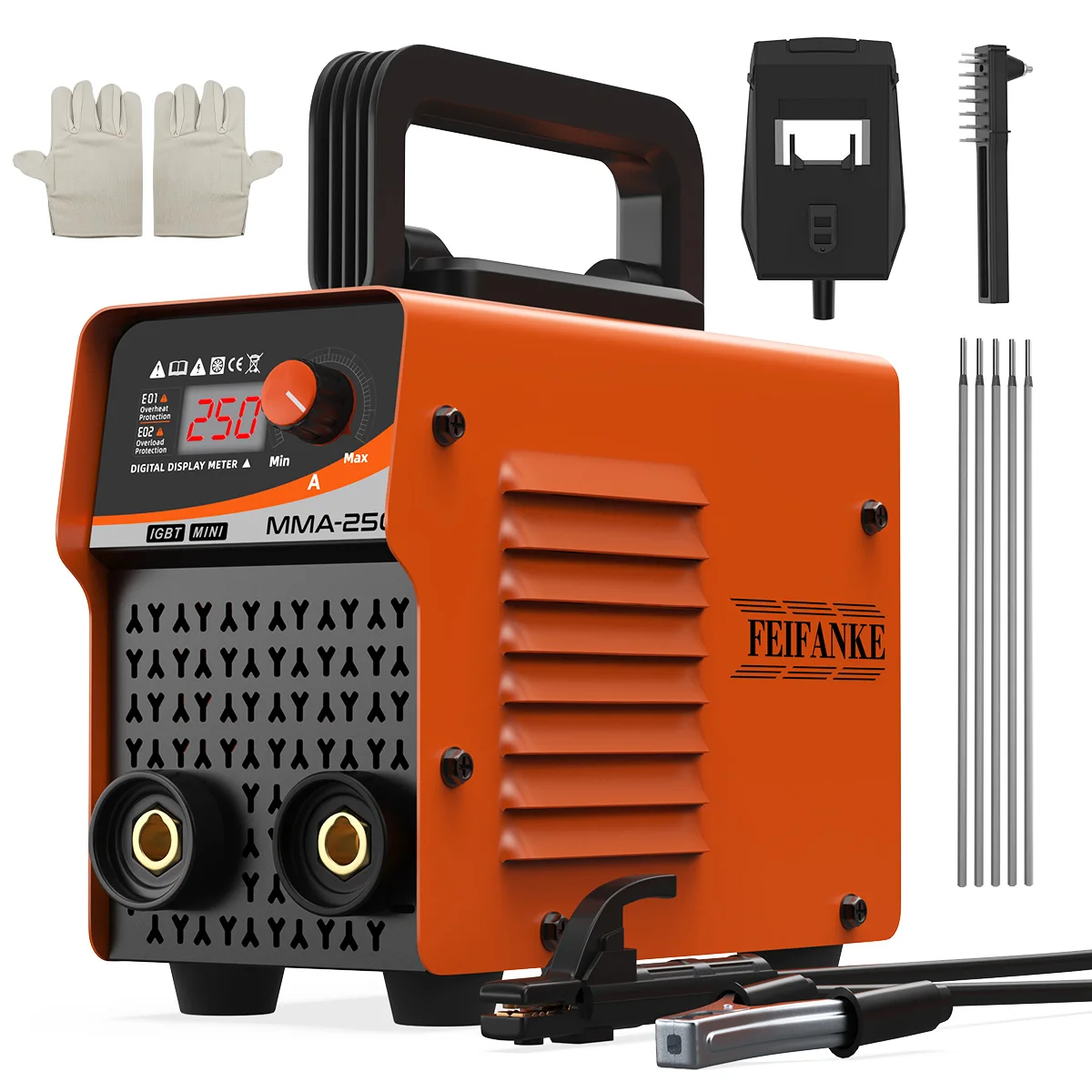 ARC Welder Machine Full Kit - 2 in 1 MMA Lift TIG IGBT Stick Welder with Rods Gloves MMA250
ARC Welder Machine Full Kit - 2 in 1 MMA Lift TIG IGBT Stick Welder with Rods Gloves MMA250