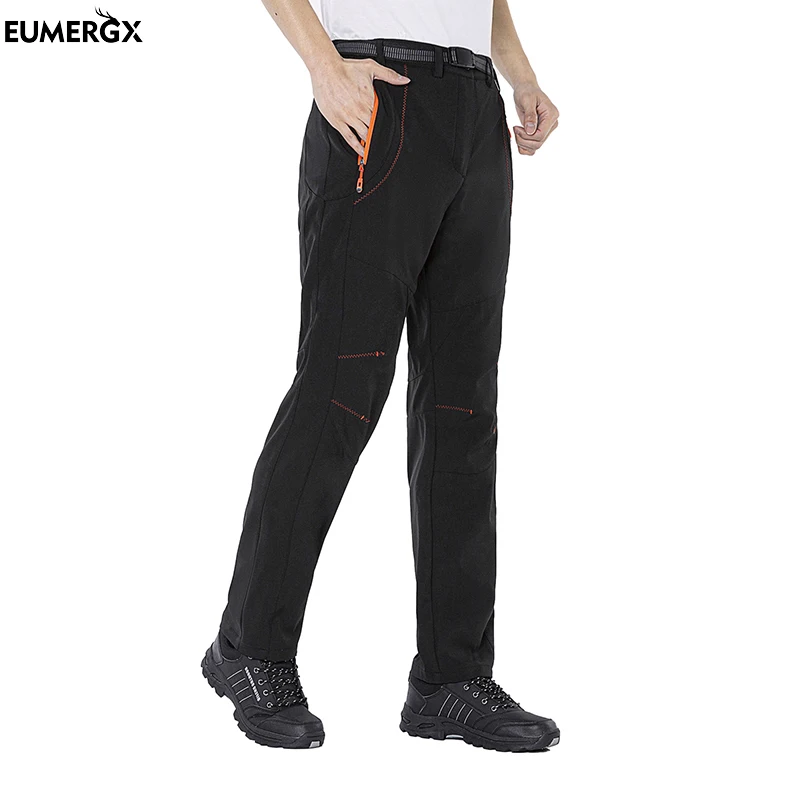 EUMERGX Thick Warm Fleece Hiking Pants Men Winter Waterproof Windproof Outdoor Soft Shell Rain Trousers Camping Trek Ski Pants
EUMERGX Thick Warm Fleece Hiking Pants Men Winter Waterproof Windproof Outdoor Soft Shell Rain Trousers Camping Trek Ski Pants