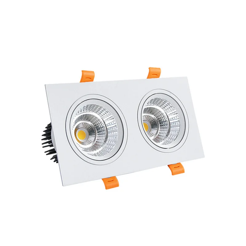 Square LED Stores Down Light 6W 10W 14W 20W 30W 40W 60W LED Recessed Ceiling Lamp Double Head Downlight led Grille Spot Light
Square LED Stores Down Light 6W 10W 14W 20W 30W 40W 60W LED Recessed Ceiling Lamp Double Head Downlight led Grille Spot Light