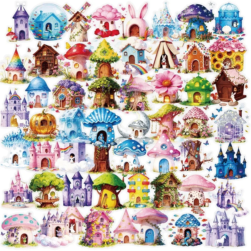 56PCS Fairy Tale Mushroom PET Sticky Sticker Aesthetic Tear Open DIY Decoration Scrapbooking Stationery Supplies for Kids
56PCS Fairy Tale Mushroom PET Sticky Sticker Aesthetic Tear Open DIY Decoration Scrapbooking Stationery Supplies for Kids