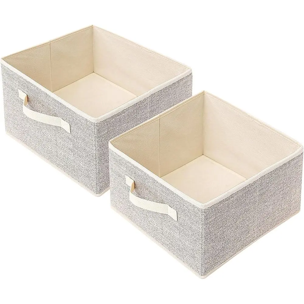 11-Inch Woven Fabric Storage Bins with Reinforced Handles, Organizer Cubes for Toys, Clothes, Natural Beige (Set of 2, 11x11x7.8
11-Inch Woven Fabric Storage Bins with Reinforced Handles, Organizer Cubes for Toys, Clothes, Natural Beige (Set of 2, 11x11x7.8