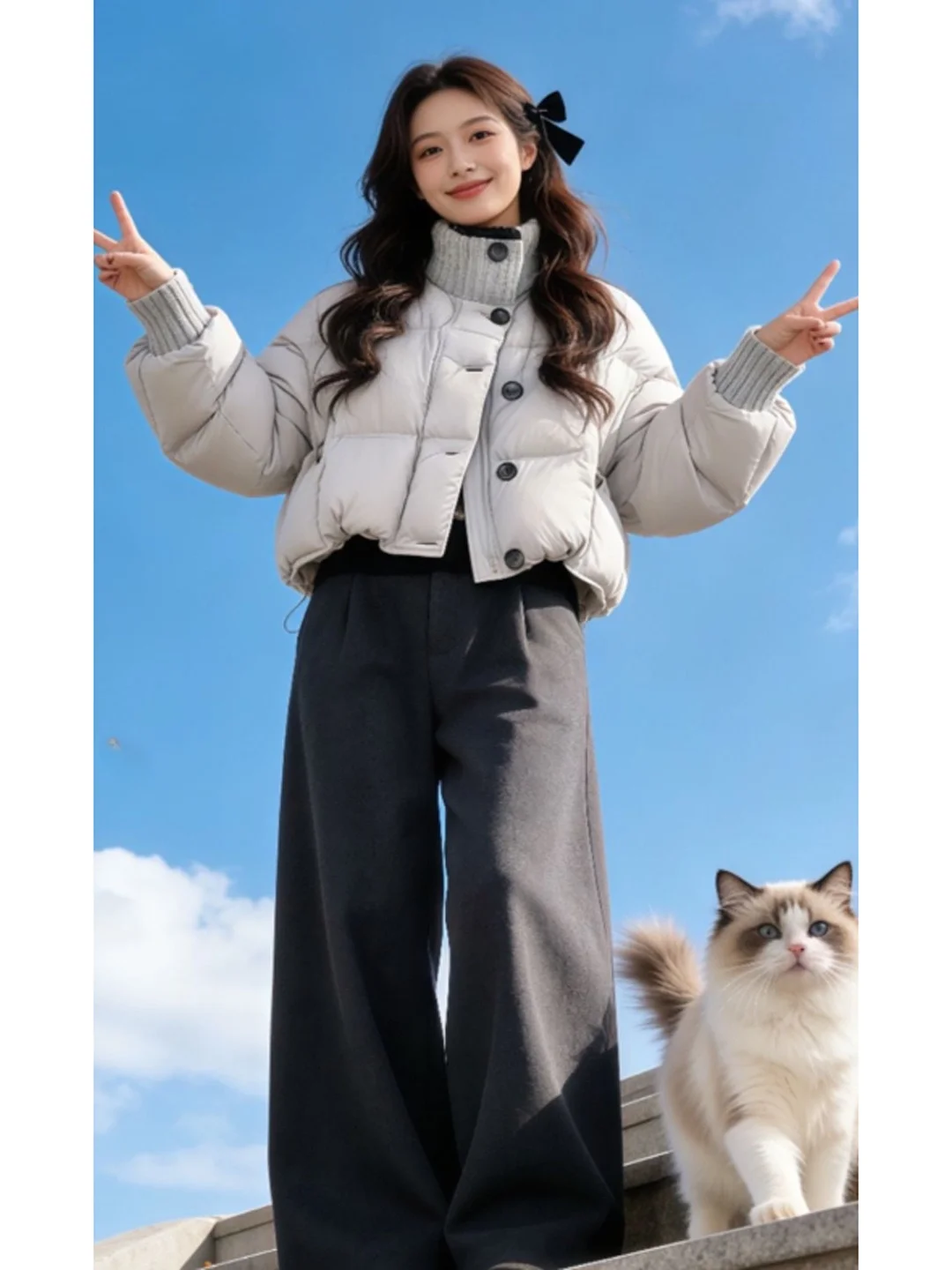 Корейский стиль, хлопковая куртка, модная, шикарная, ветрозащитная, с пуговицами, утепленная, длинная, однотонная, зимняя...
Корейский стиль, хлопковая куртка, модная, шикарная, ветрозащитная, с пуговицами, утепленная, длинная, однотонная, зимняя...