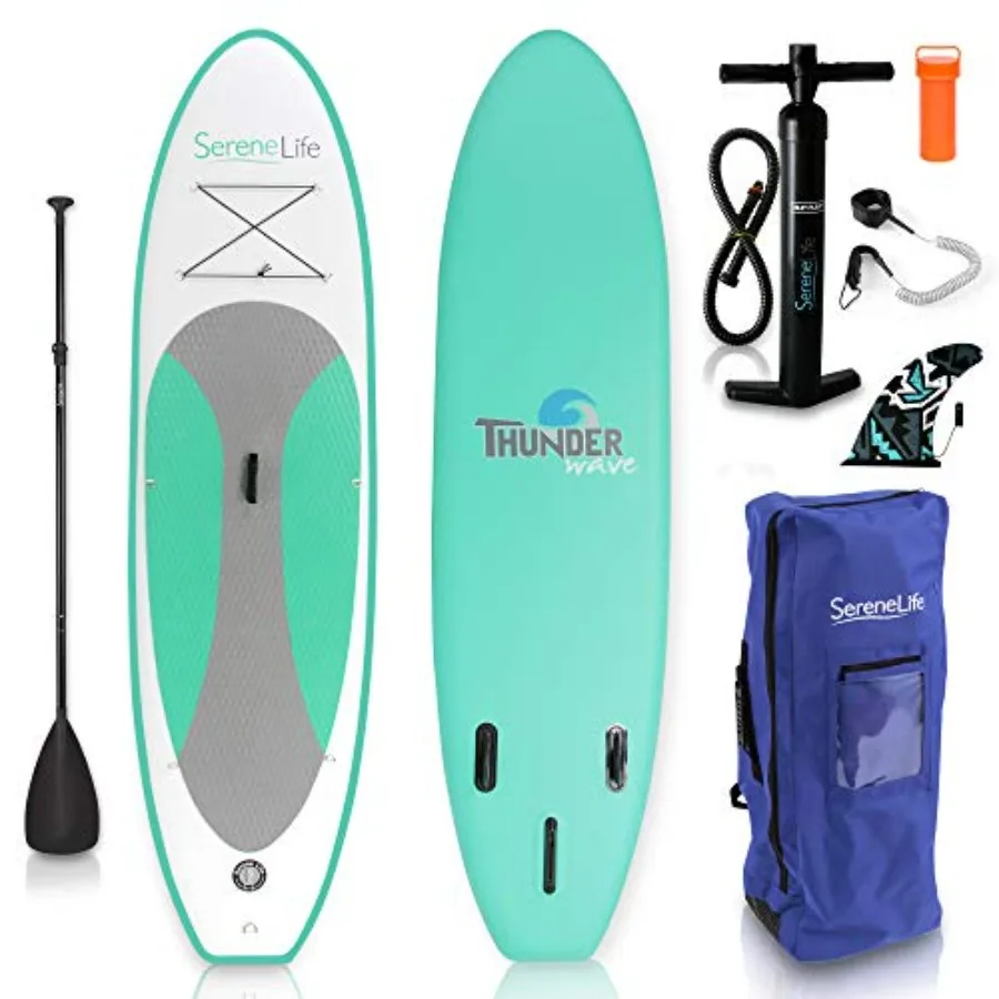 Inflatable Stand Up Paddle Board for outdoor water sports PVC material blue color wide stable design with non-slip EVA deck pad
Inflatable Stand Up Paddle Board for outdoor water sports PVC material blue color wide stable design with non-slip EVA deck pad