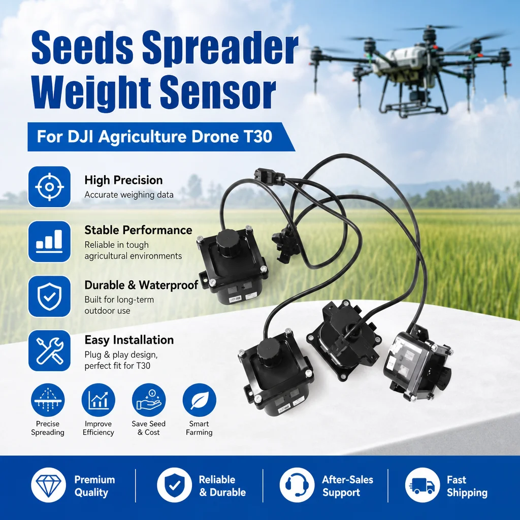 Seeds Spreader Weight Sensor Agriculture Drone Accessories T30 Weight Sensor
Seeds Spreader Weight Sensor Agriculture Drone Accessories T30 Weight Sensor