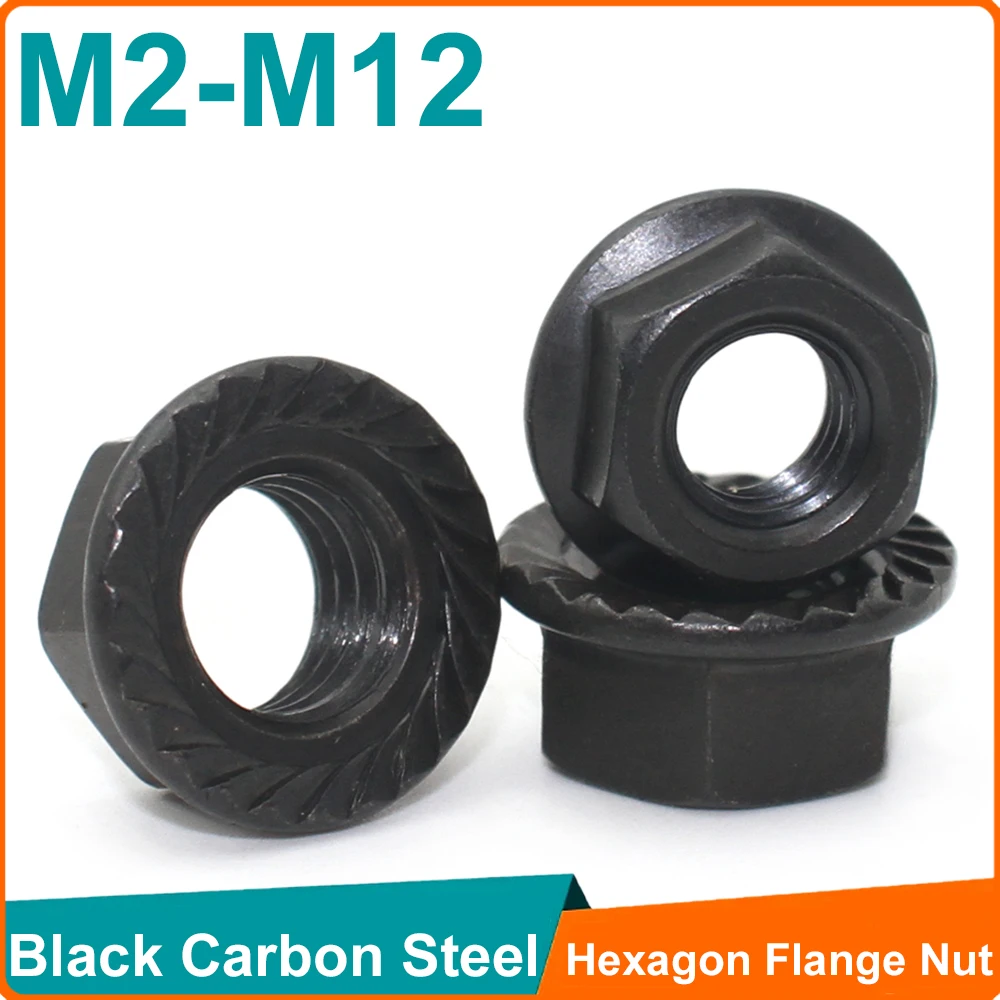 5/10/25/50pcs Black Carbon Steel M3 M4 M5 M6 M8 M10 M12 Hex Head Serrated Spinlock Flange Lock Nut
5/10/25/50pcs Black Carbon Steel M3 M4 M5 M6 M8 M10 M12 Hex Head Serrated Spinlock Flange Lock Nut