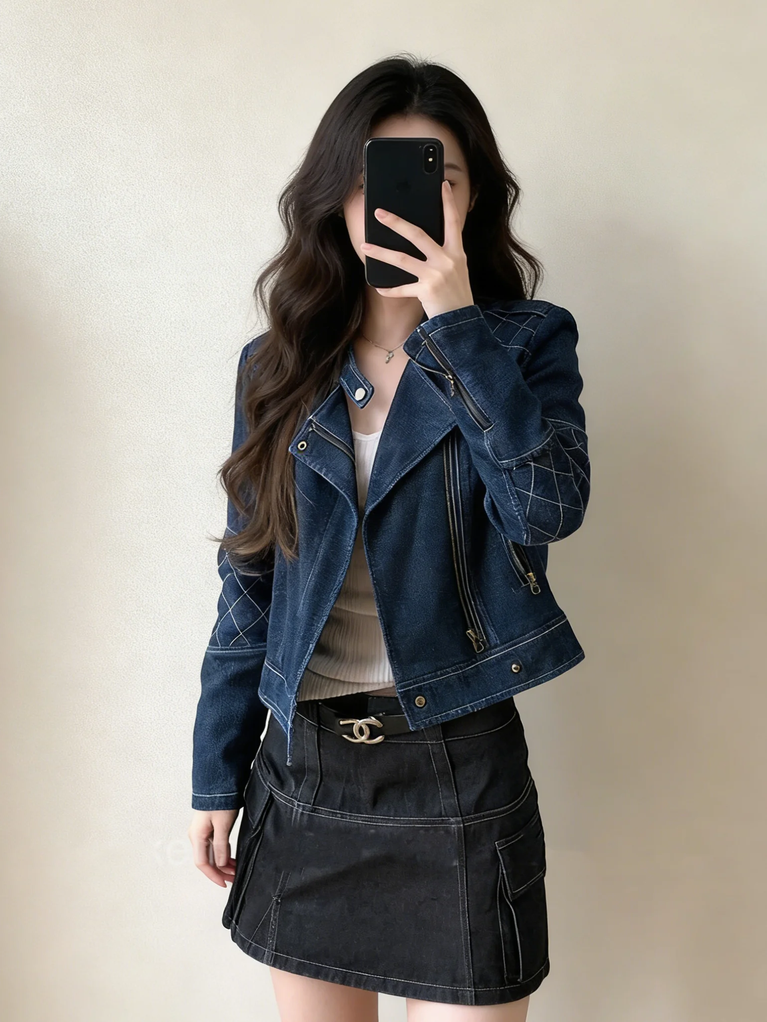 Retro American Washed Structure Design Short Women's Work Jacket Spring New Style Beautiful Outerwear Collar Zipper
Retro American Washed Structure Design Short Women's Work Jacket Spring New Style Beautiful Outerwear Collar Zipper