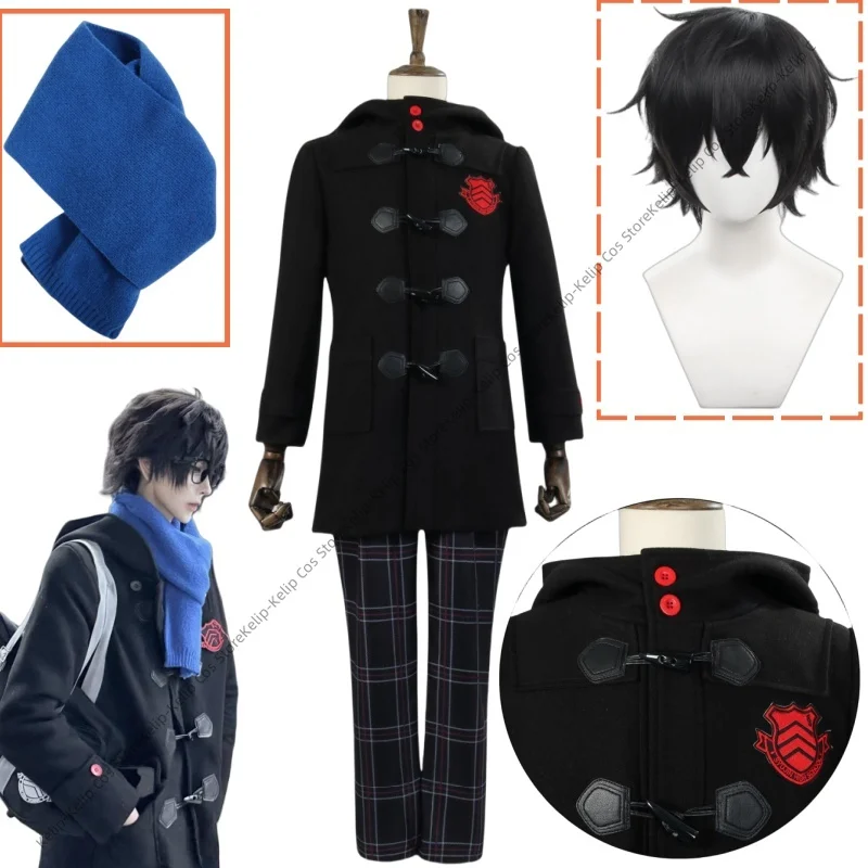 Аниме-игра Persona 5, Amamiya Ren, карнавальный костюм P5 JOKER, школьная форма, пальто, рубашка, парик, взрослый мужчина, костюм кампуса на Хэллоуин
Аниме-игра Persona 5, Amamiya Ren, карнавальный костюм P5 JOKER, школьная форма, пальто, рубашка, парик, взрослый мужчина, костюм кампуса на Хэллоуин