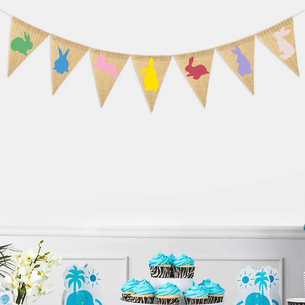 1Set Easter Banner Colorful Rabbit Pennant Linen Flag Bunting Bunny Garland Party Decorations Supplies Easter Banner
1Set Easter Banner Colorful Rabbit Pennant Linen Flag Bunting Bunny Garland Party Decorations Supplies Easter Banner