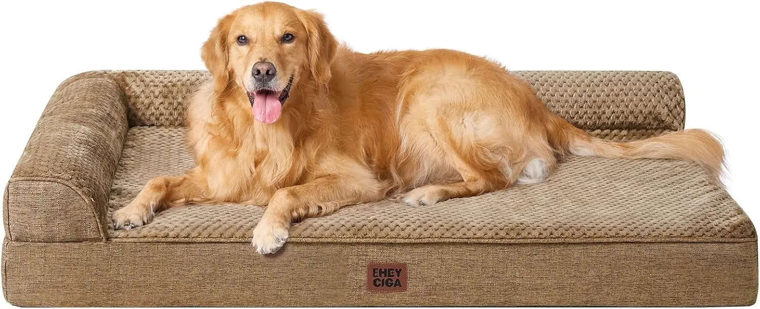 Orthopedic Memory Foam XL Dog Bed, Washable Cover, Waterproof, Non-Skid Bottom, 44x32x6.5in Camel
Orthopedic Memory Foam XL Dog Bed, Washable Cover, Waterproof, Non-Skid Bottom, 44x32x6.5in Camel