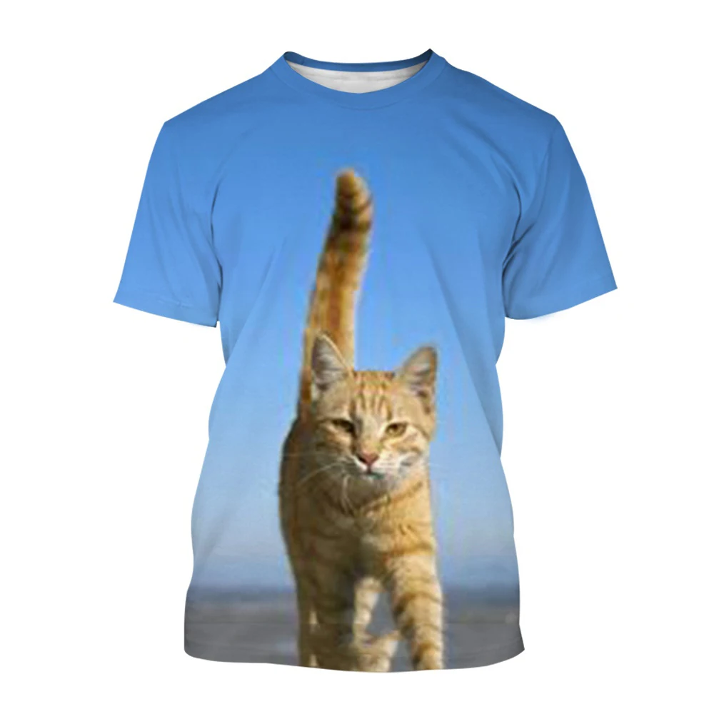 Men's T-shirt Women's Casual T-shirt Fun and Comfortable Fashion 3D-printed Cute Animal Printed T-shirt Cat Pattern Summer Trend
Men's T-shirt Women's Casual T-shirt Fun and Comfortable Fashion 3D-printed Cute Animal Printed T-shirt Cat Pattern Summer Trend