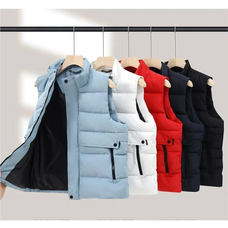Winter down and cotton jacket for outdoor wear simple and fashionable keep warmth Work jacket collarless blouse custom logo
Winter down and cotton jacket for outdoor wear simple and fashionable keep warmth Work jacket collarless blouse custom logo