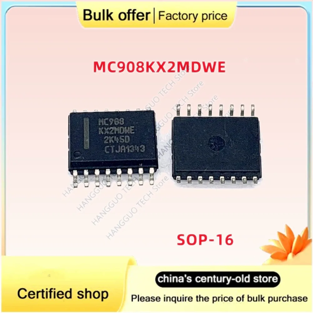5PCS MC908KX2MDWE SOP-16 Original IC Chip New Lot
5PCS MC908KX2MDWE SOP-16 Original IC Chip New Lot