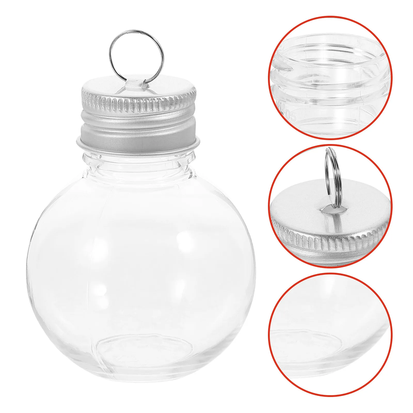 24Pcs Clear Fillable Bauble Balls with Caps Small Transparent Plastic Ornaments for Christmas Tree Decorations DIY Craft
24Pcs Clear Fillable Bauble Balls with Caps Small Transparent Plastic Ornaments for Christmas Tree Decorations DIY Craft