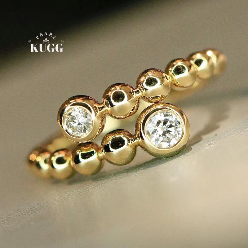 KUGG 100% 18K Yellow Gold Rings Fashion INS Style Real Natural Diamond Engagement Ring for Women Wedding High Party Jewelry
KUGG 100% 18K Yellow Gold Rings Fashion INS Style Real Natural Diamond Engagement Ring for Women Wedding High Party Jewelry
