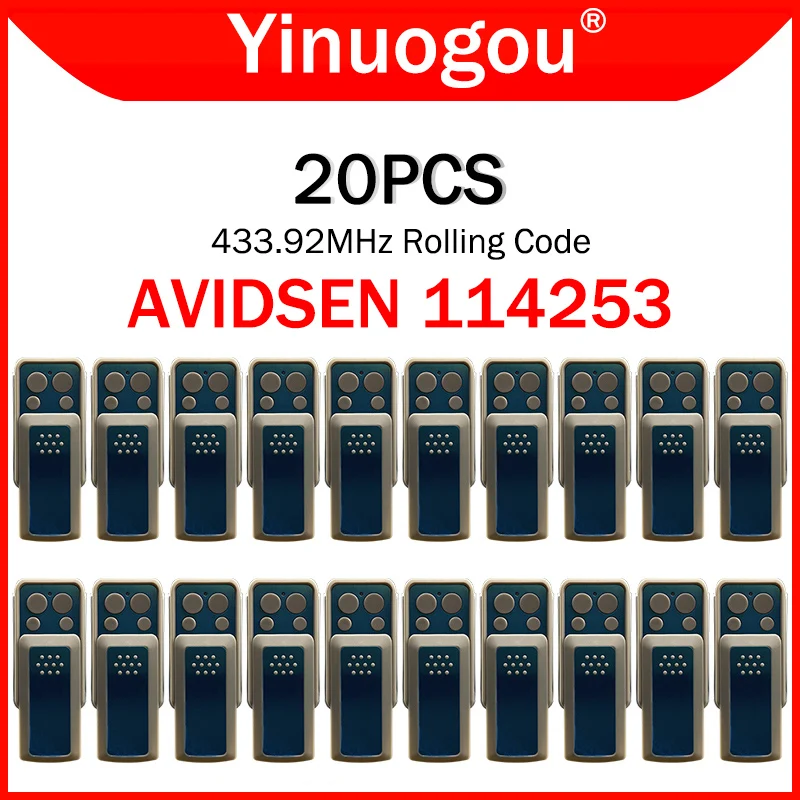 AVIDSEN 114253 Gate Remote Control 433.92MHz For AVIDSEN 104250 104251 104257 104350 104700 614701 654100 654250 654300 433MHz
AVIDSEN 114253 Gate Remote Control 433.92MHz For AVIDSEN 104250 104251 104257 104350 104700 614701 654100 654250 654300 433MHz