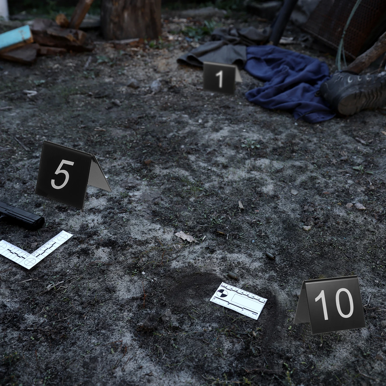 10 Pcs Number Evidence Markers Acrylic Triangle Table Cards 5 5x6 3cm Yellow Black Crime Scene Decorations Signs Detective Clue
10 Pcs Number Evidence Markers Acrylic Triangle Table Cards 5 5x6 3cm Yellow Black Crime Scene Decorations Signs Detective Clue