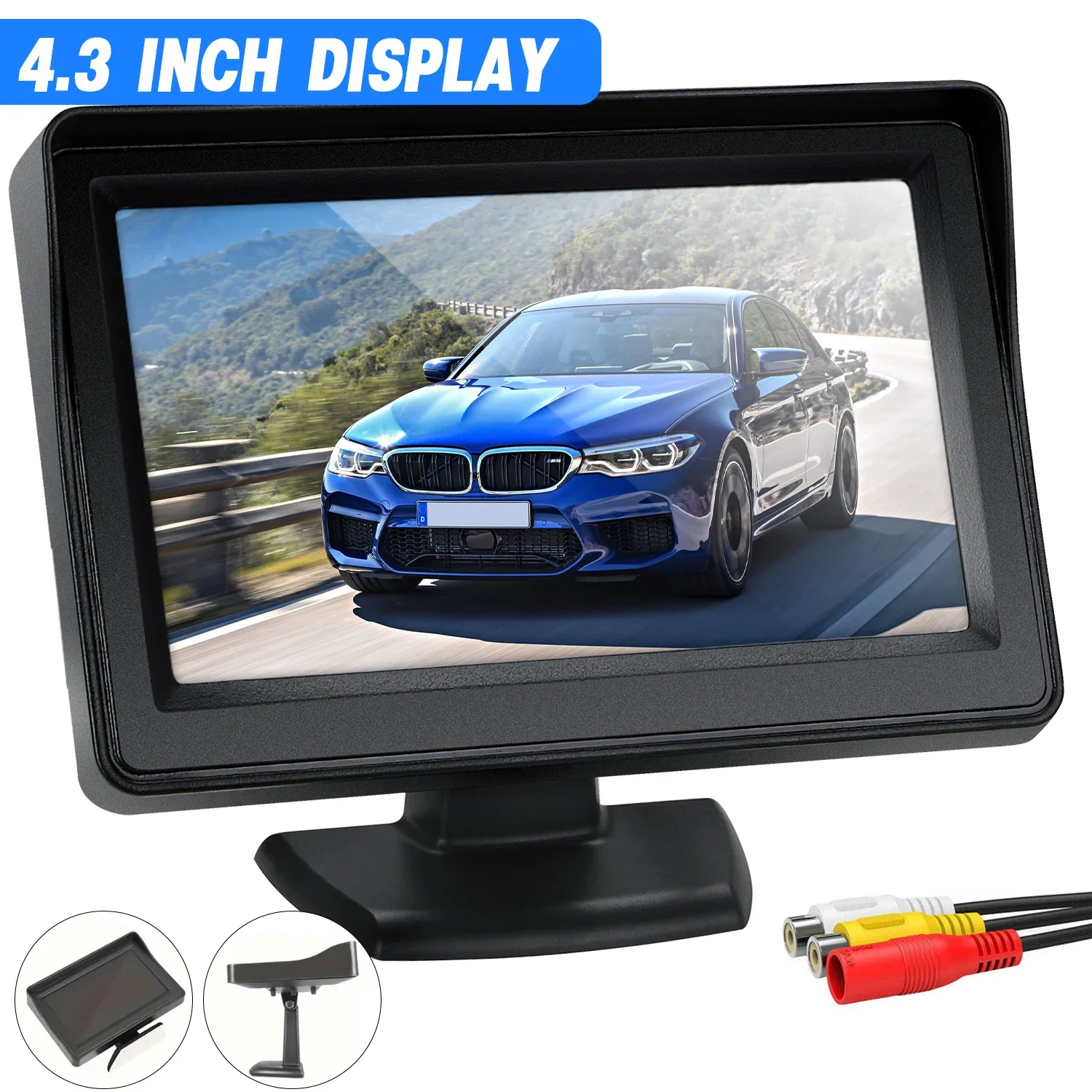 4.3 inch Color TFT LCD Display Screen Backup Camera Monitor only Rear View Reverse Monitor Display for Car SUV Van Truck(Power S
4.3 inch Color TFT LCD Display Screen Backup Camera Monitor only Rear View Reverse Monitor Display for Car SUV Van Truck(Power S
