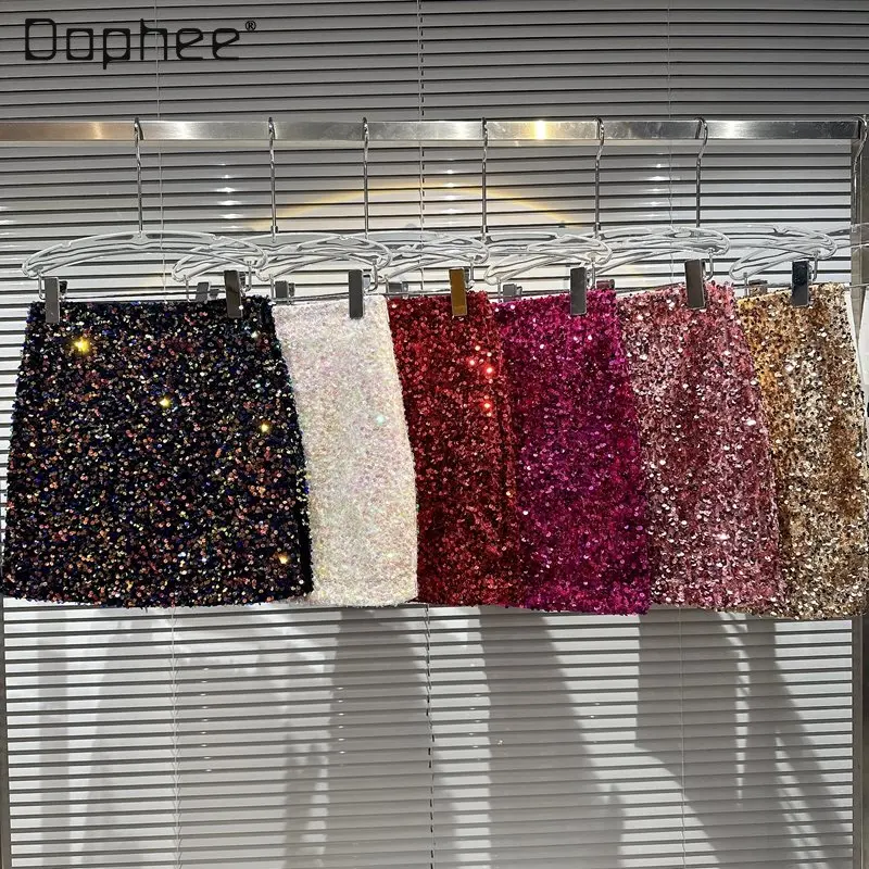 Elegant Sexy Ladies Full Sequined Shiny Hip Skirt Harajuku Women 2023 Spring and Summer New Korean Fashion Woman Short Skirts
Elegant Sexy Ladies Full Sequined Shiny Hip Skirt Harajuku Women 2023 Spring and Summer New Korean Fashion Woman Short Skirts