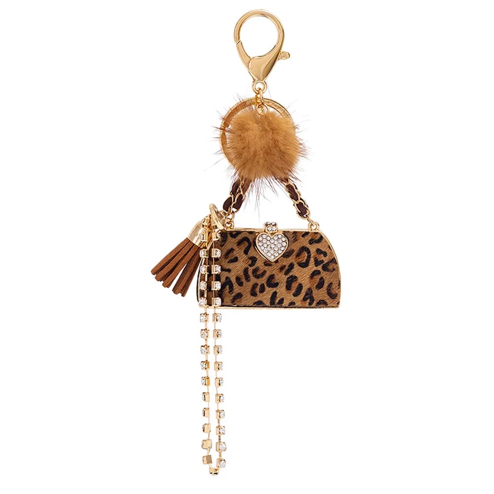 Leopard Bag Decoration Exquisite Keychain Handbag Shape Pendant Backpack Mobile Phone Imitation Hanging
Leopard Bag Decoration Exquisite Keychain Handbag Shape Pendant Backpack Mobile Phone Imitation Hanging
