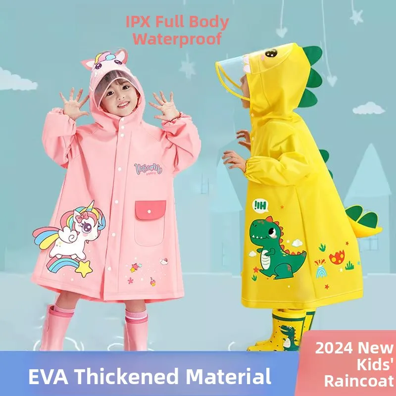 Children's Raincoat Set Boy Girl Waterproof Full Body Nursery School Going Baby Rain Poncho EVA New Model Breathable Hat
Children's Raincoat Set Boy Girl Waterproof Full Body Nursery School Going Baby Rain Poncho EVA New Model Breathable Hat