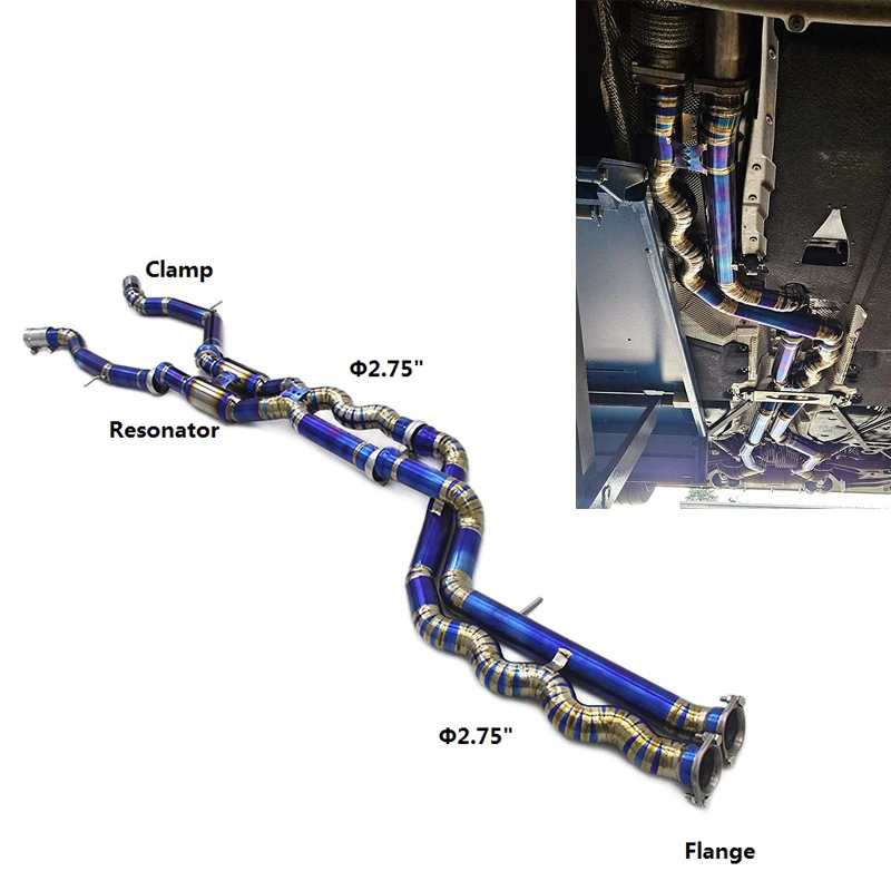 Titanium Equal Length Mid Pipe For BMW M3/M4 F80/F82 3.0T 2015-2019 Racing Car Parts Escape Exhaust System With Resonators
Titanium Equal Length Mid Pipe For BMW M3/M4 F80/F82 3.0T 2015-2019 Racing Car Parts Escape Exhaust System With Resonators
