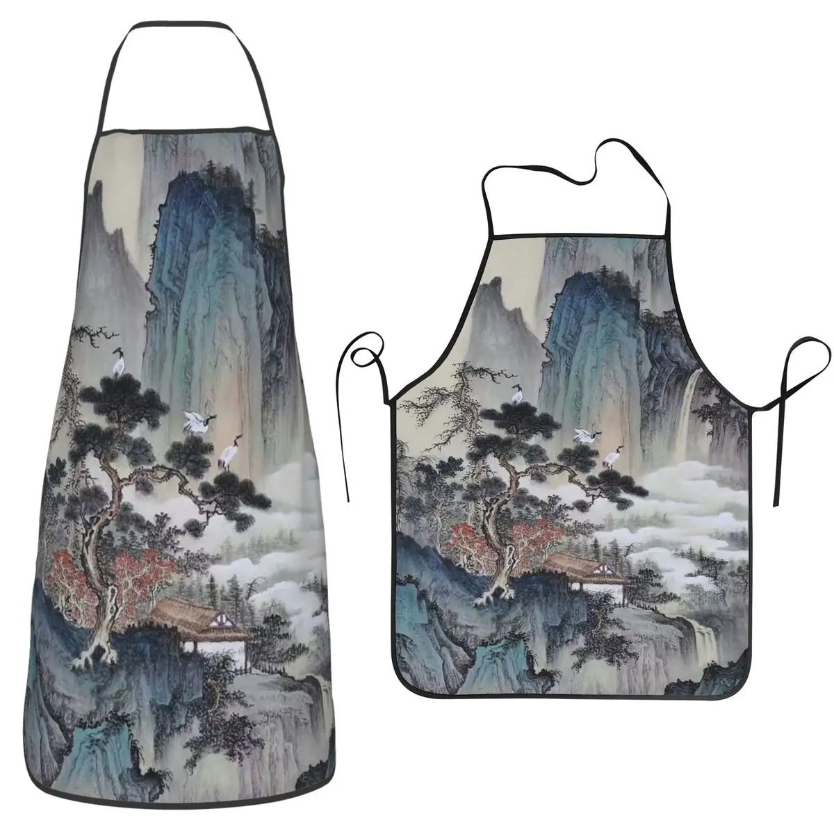 Китайский акварельный пейзажный фартук для рисования, фартук для шеф-повара, приготовления пищи, нагрудник без рукавов, кухонный сарафан для чистки для женщин и мужчин, живопись
Китайский акварельный пейзажный фартук для рисования, фартук для шеф-повара, приготовления пищи, нагрудник без рукавов, кухонный сарафан для чистки для женщин и мужчин, живопись
