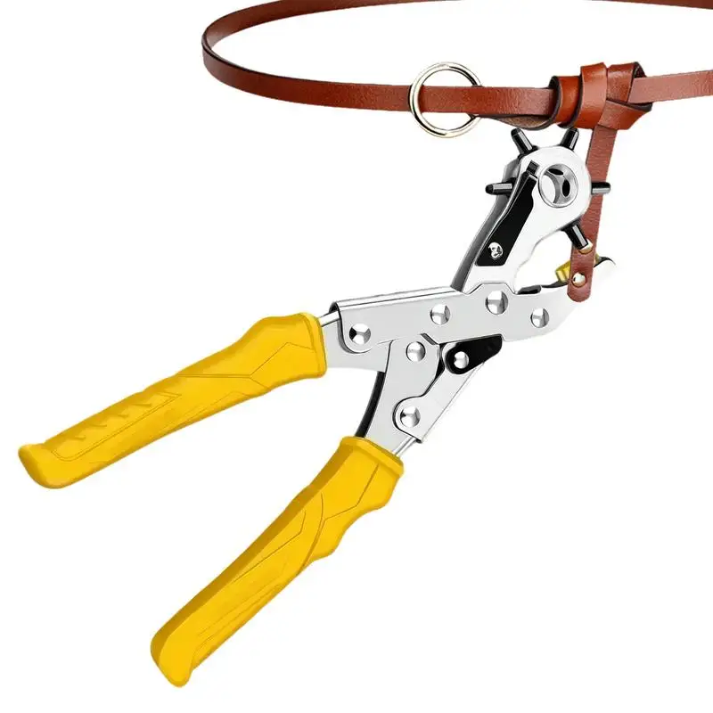 Belt Punch Hole Tool Heavy Duty Belt Punch Pliers Multi Hole Rotary Puncher Professional Labor-Saving Ergonomic Hole Punch Tools
Belt Punch Hole Tool Heavy Duty Belt Punch Pliers Multi Hole Rotary Puncher Professional Labor-Saving Ergonomic Hole Punch Tools