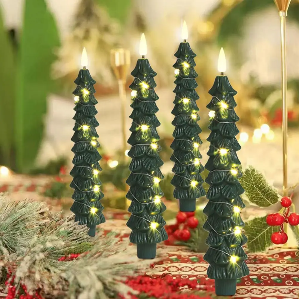 Battery-powered Christmas Tree Candles Led Christmas Candle Lights Set of 4 Led Flameless Christmas Tree Taper Candles Set
Battery-powered Christmas Tree Candles Led Christmas Candle Lights Set of 4 Led Flameless Christmas Tree Taper Candles Set