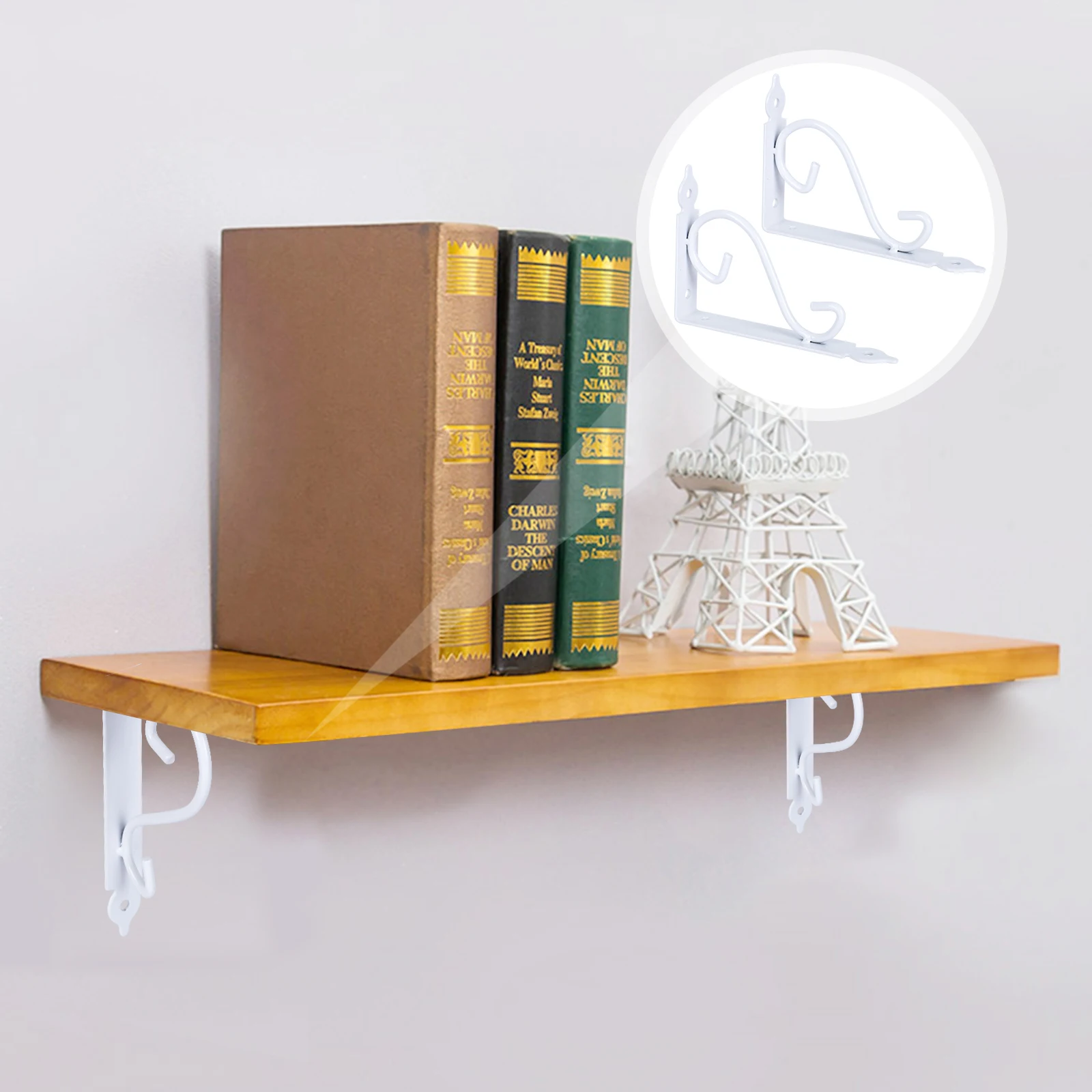 2Pcs Triangle Brackets Iron Shelf Bracket Wall Mount Support Rustic Style Heavy Duty Storage Rack Wall Shelf Support
2Pcs Triangle Brackets Iron Shelf Bracket Wall Mount Support Rustic Style Heavy Duty Storage Rack Wall Shelf Support