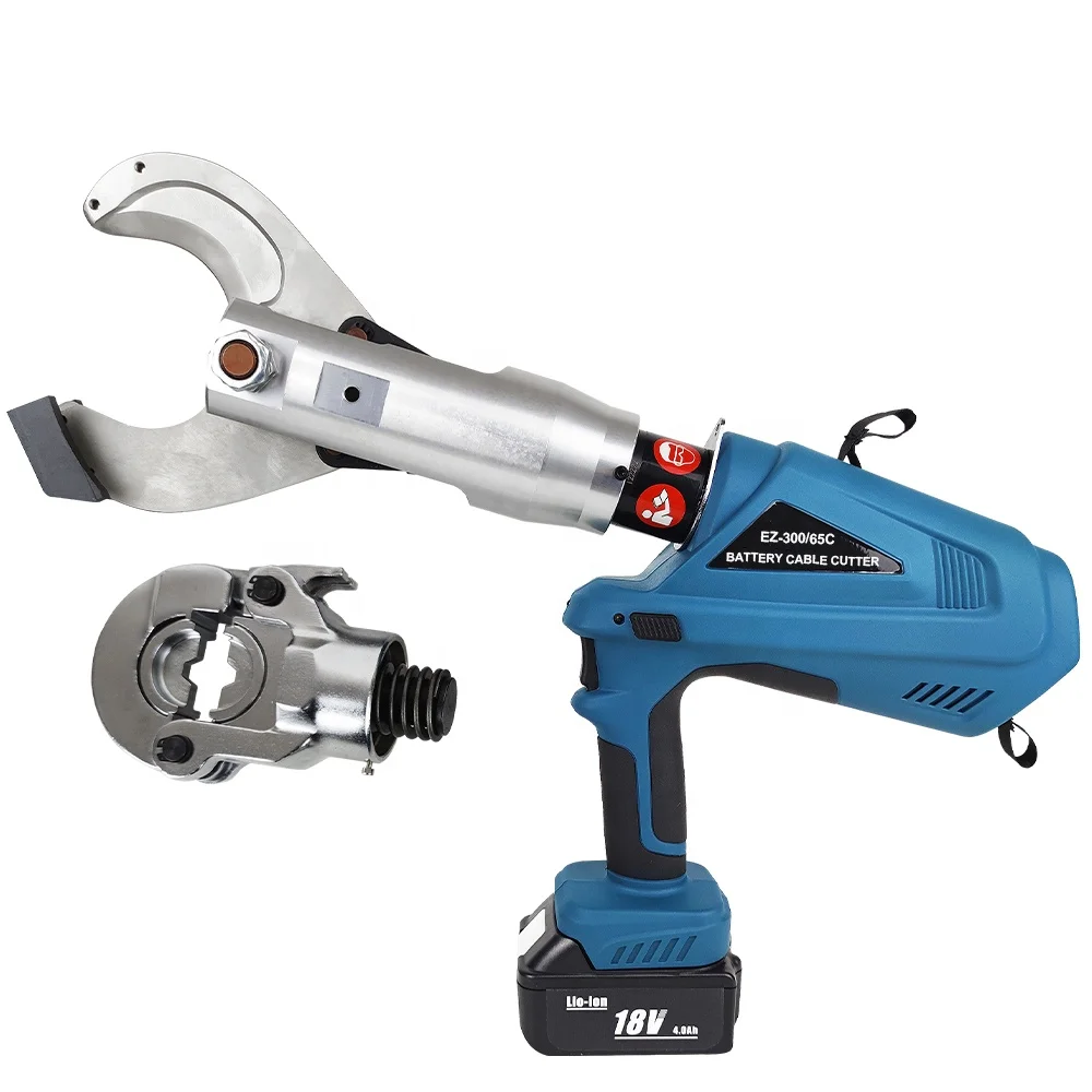EZ-300/65C Cutting and crimping 2-in-1 electric hydraulic tool 65mm cable cutter
EZ-300/65C Cutting and crimping 2-in-1 electric hydraulic tool 65mm cable cutter