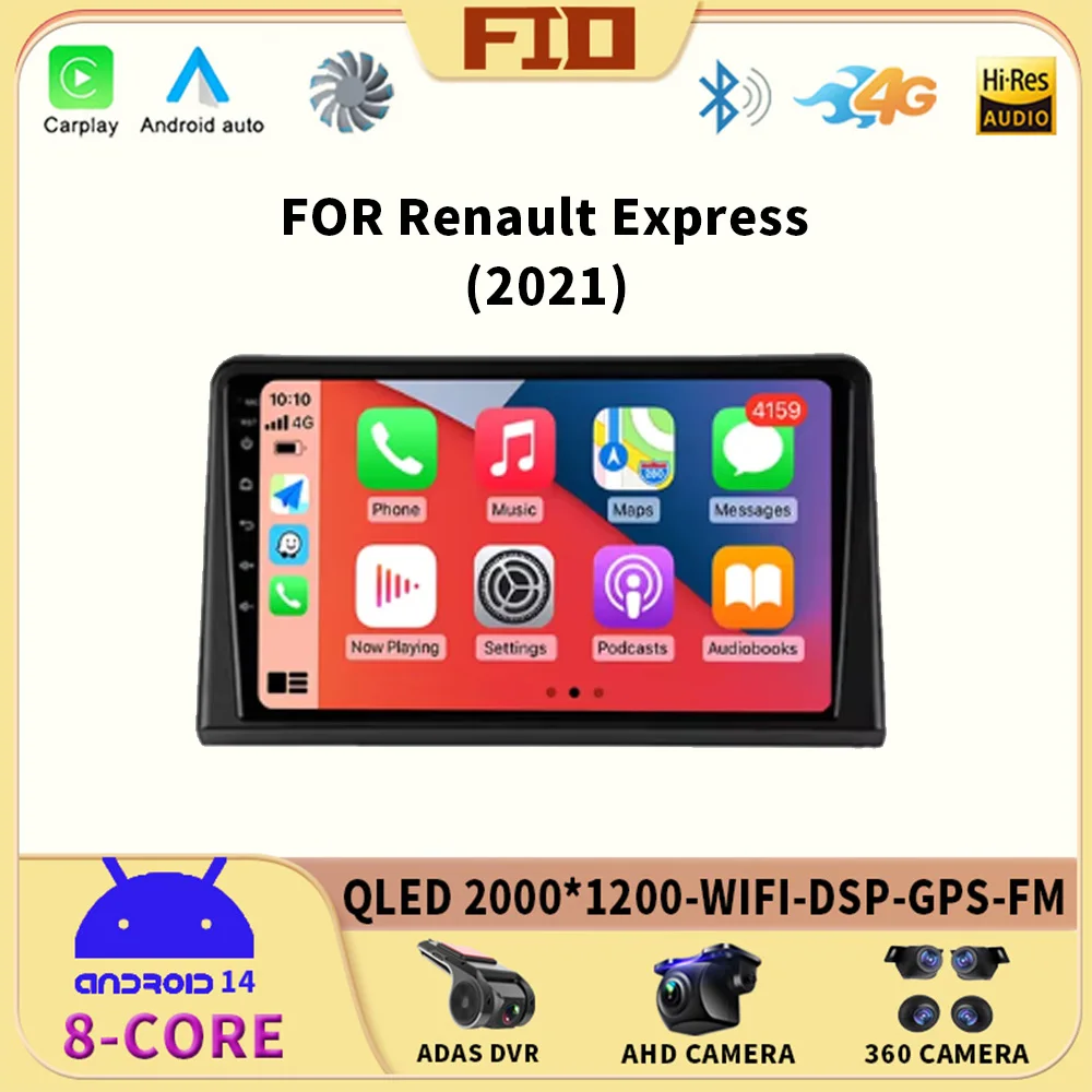 Android 14 For Renault Express 2021 Car Radio Video Multimedia Player Auto GPS Navigation Audio Autoradio Carplay 360 Camera RDS
Android 14 For Renault Express 2021 Car Radio Video Multimedia Player Auto GPS Navigation Audio Autoradio Carplay 360 Camera RDS