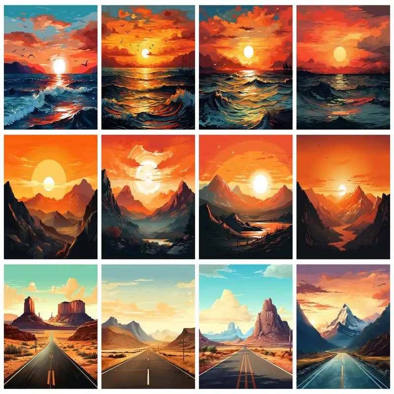 RUOPOTY Canvas Painting By Numbers The Setting Sun Watercolor Digital For Handiwork Diy Set Painting Decor
RUOPOTY Canvas Painting By Numbers The Setting Sun Watercolor Digital For Handiwork Diy Set Painting Decor