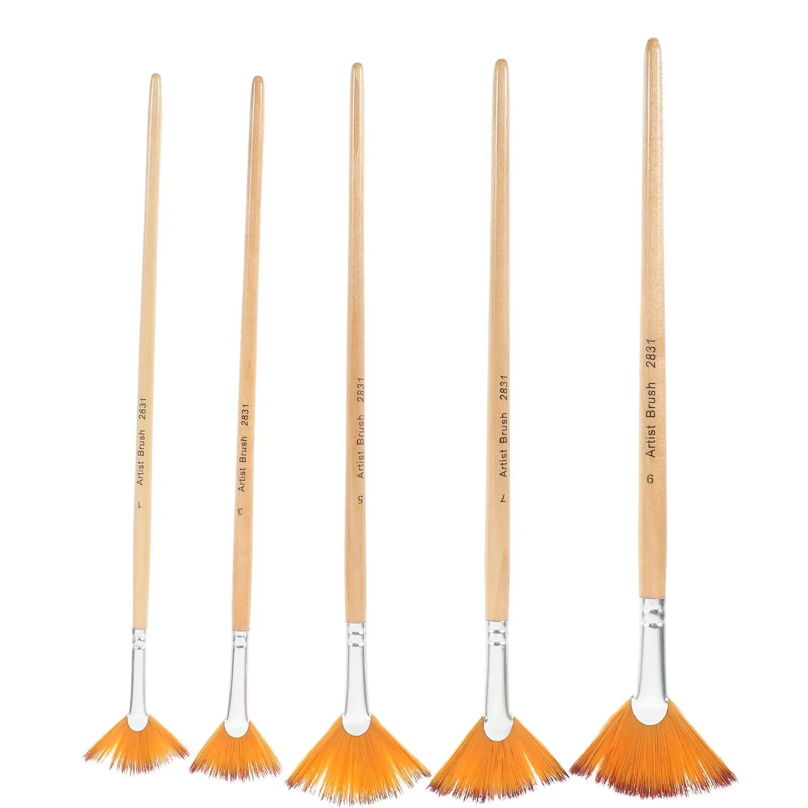 5pcs Nylon Paintbrushes Comfortable Grip Smooth Handle Stencils Watercolor Acrylic Brushes Easy Clean Durable Suitable Fabric
5pcs Nylon Paintbrushes Comfortable Grip Smooth Handle Stencils Watercolor Acrylic Brushes Easy Clean Durable Suitable Fabric