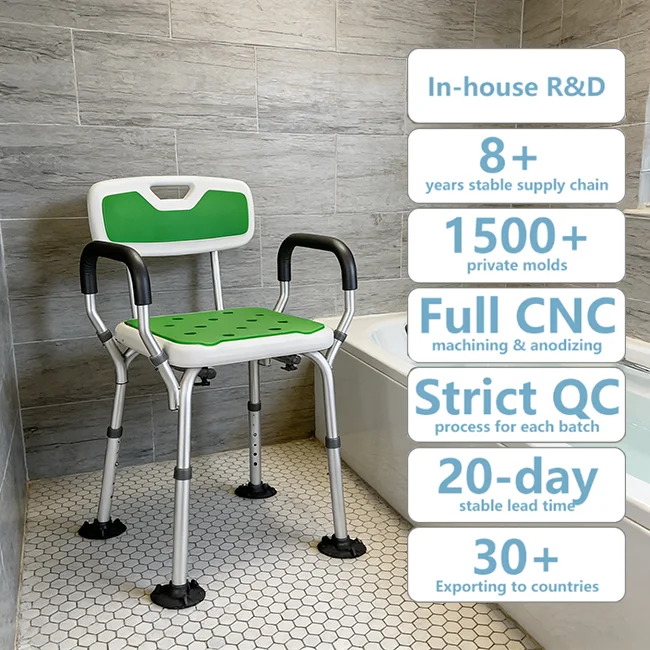 Simplywalk Aluminum Alloy 200KG Bath Shower Chair With Back Tub Paraplegic MDR CE Certification OEM ODM Service
Simplywalk Aluminum Alloy 200KG Bath Shower Chair With Back Tub Paraplegic MDR CE Certification OEM ODM Service