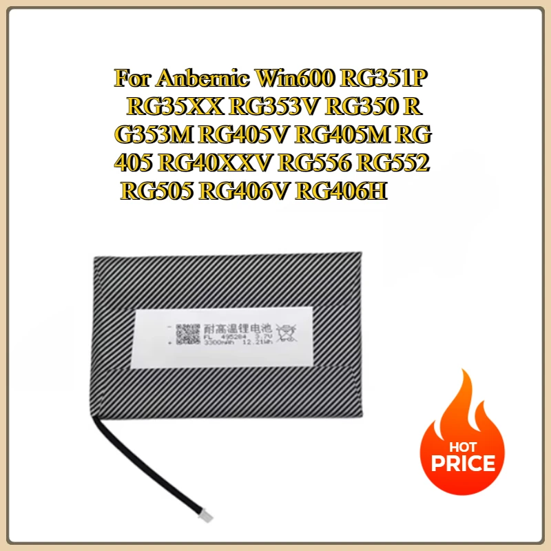 New Battery for Anbernic Win600 RG351P RG35XX RG353V RG350 RG353M RG405V RG405M RG405 RG40XXV RG556 RG552 RG505 RG406V RG406H
New Battery for Anbernic Win600 RG351P RG35XX RG353V RG350 RG353M RG405V RG405M RG405 RG40XXV RG556 RG552 RG505 RG406V RG406H