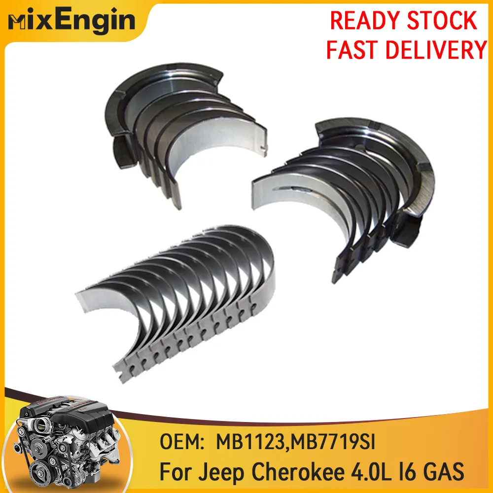 Engine Main Bearing & Connecting Rod Bearing Set Fit 4.0 L For Jeep Comanche Grand Cherokee Wrangler ERH MX 4.0L 12V OHV L6 GAS
Engine Main Bearing & Connecting Rod Bearing Set Fit 4.0 L For Jeep Comanche Grand Cherokee Wrangler ERH MX 4.0L 12V OHV L6 GAS