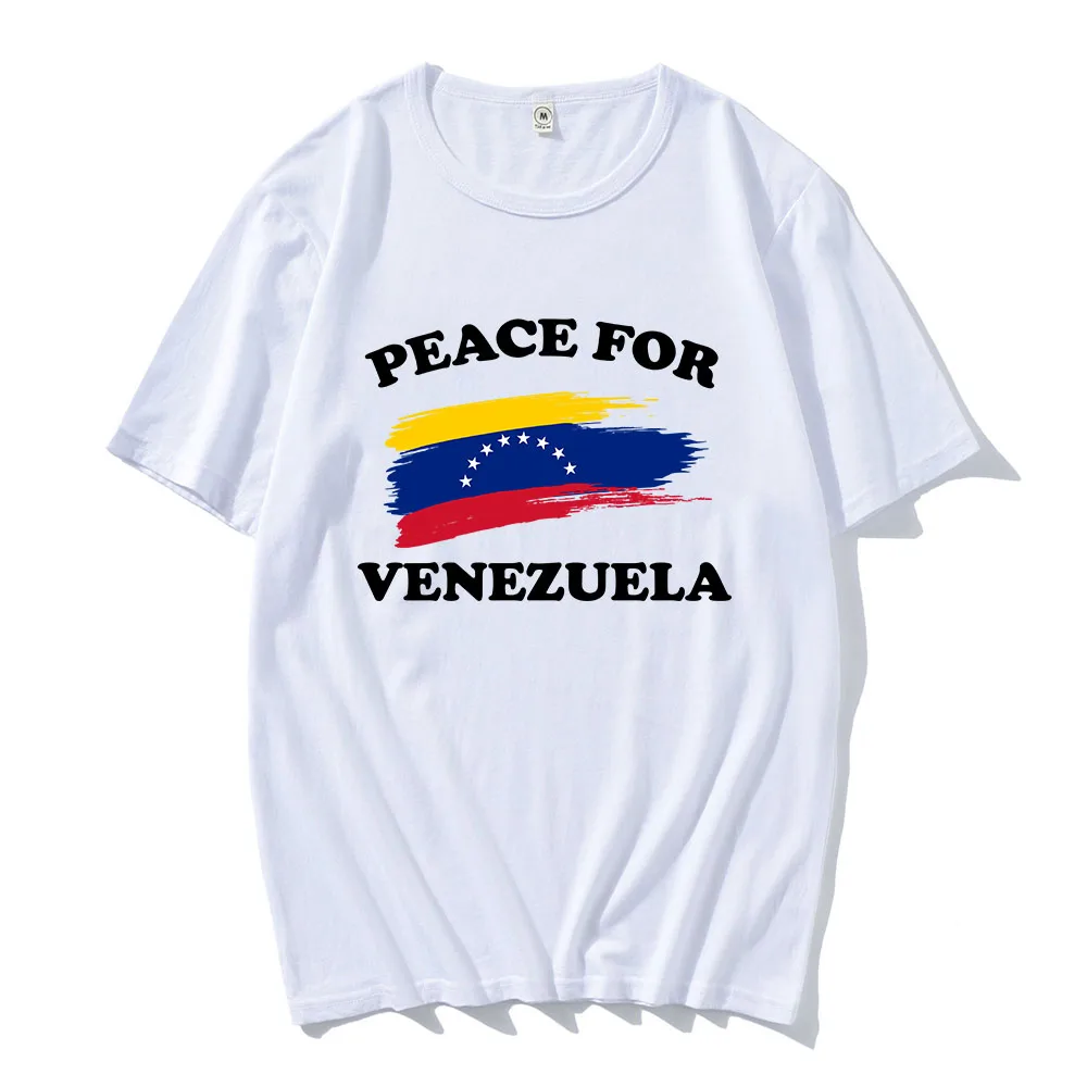 Freedom Peace for Venezuela T-shirt Men Women Clothing Cotton Short Sleeve Casual Unisex Tshirts Streetwear O-neck Print T Shirt
Freedom Peace for Venezuela T-shirt Men Women Clothing Cotton Short Sleeve Casual Unisex Tshirts Streetwear O-neck Print T Shirt